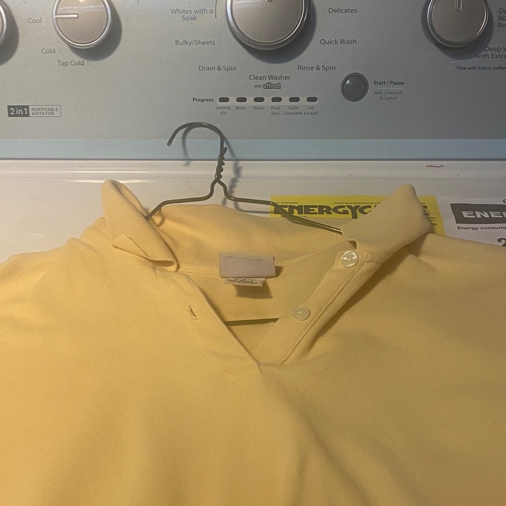 L.L. Bean Women's Yellow Polo Shirt